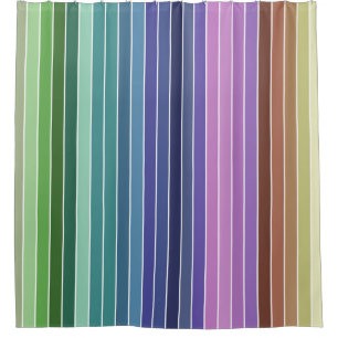 Rideaux De Douche Motif rayé multicolore