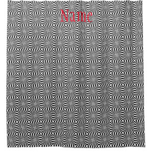 Rideaux De Douche Motif rayonnant noir blanc Thunder_Cove