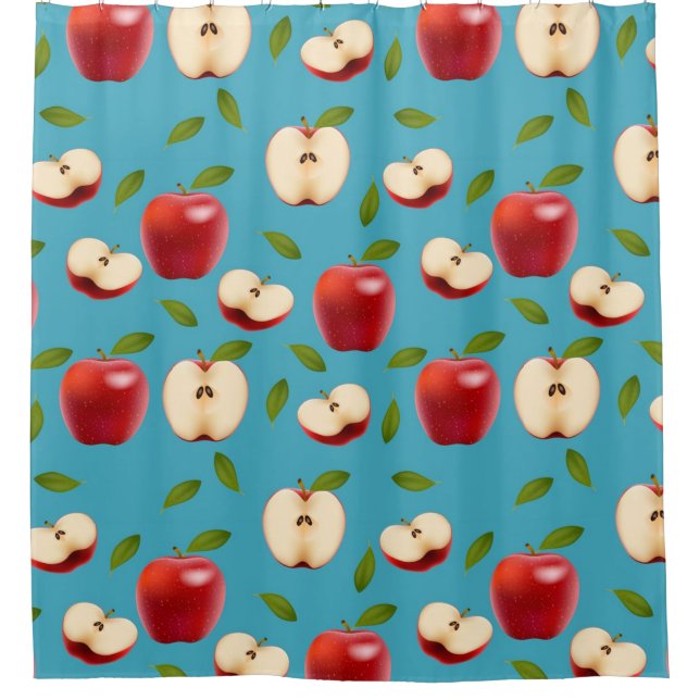Rideaux De Douche Motif Red Apple (Devant)