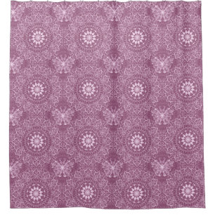 Rideaux De Douche Motif rose vintage