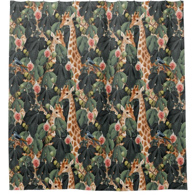 Rideaux De Douche Motif Safari (Devant)