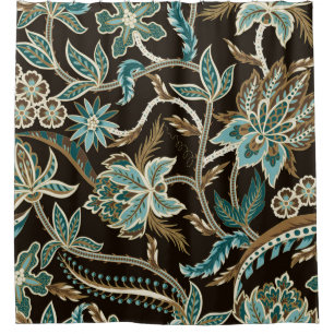 Rideaux De Douche Motif sans couture avec décoration d'origine japon