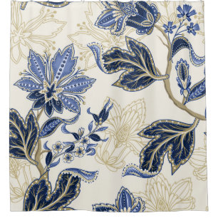 Rideaux De Douche Motif sans couture ethnique avec ornement indien.