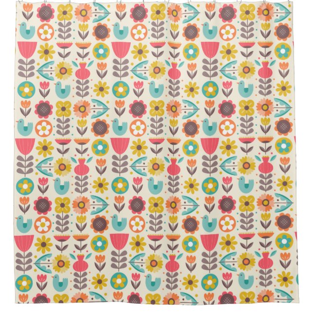 Rideaux De Douche Motif scandinave (Devant)