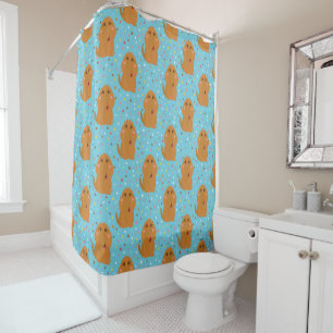 Rideaux De Douche Motif Snuffleupagus Blue Stars & Dots