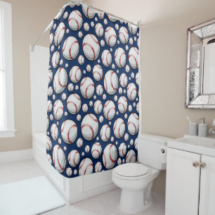 Rideaux De Douche Motif sportif de baseball