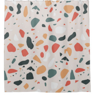 Rideaux De Douche Motif Terrazzo