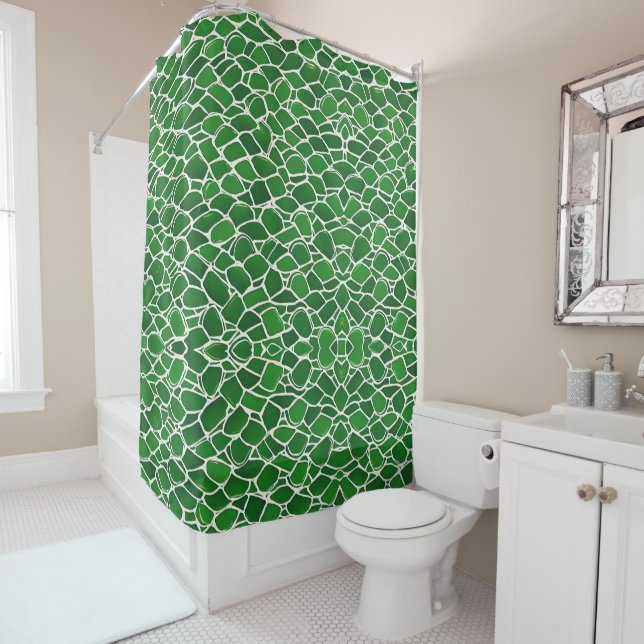 Rideaux De Douche Motif Tortue Shell (En situation)
