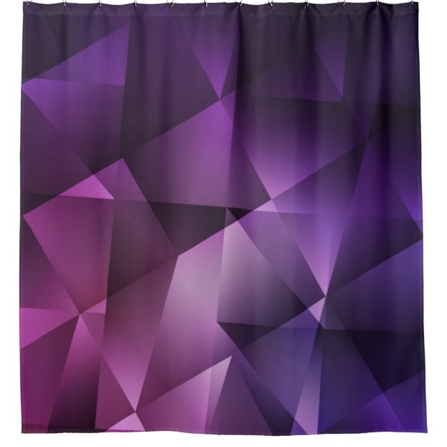 Rideaux De Douche Motif transparent rose et violet moderne (Devant)