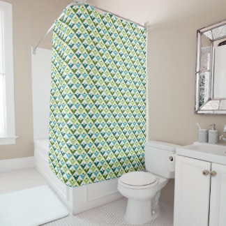Rideaux De Douche Motif Triangle Moderne Couleur Personnalisée