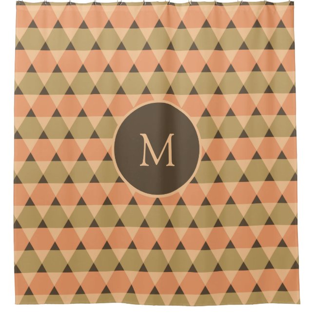 Rideaux De Douche Motif triangles (Devant)