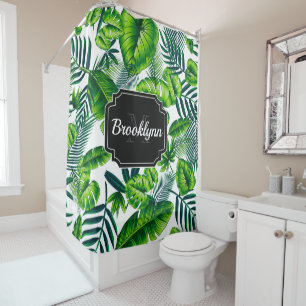 Rideaux De Douche Motif tropical
