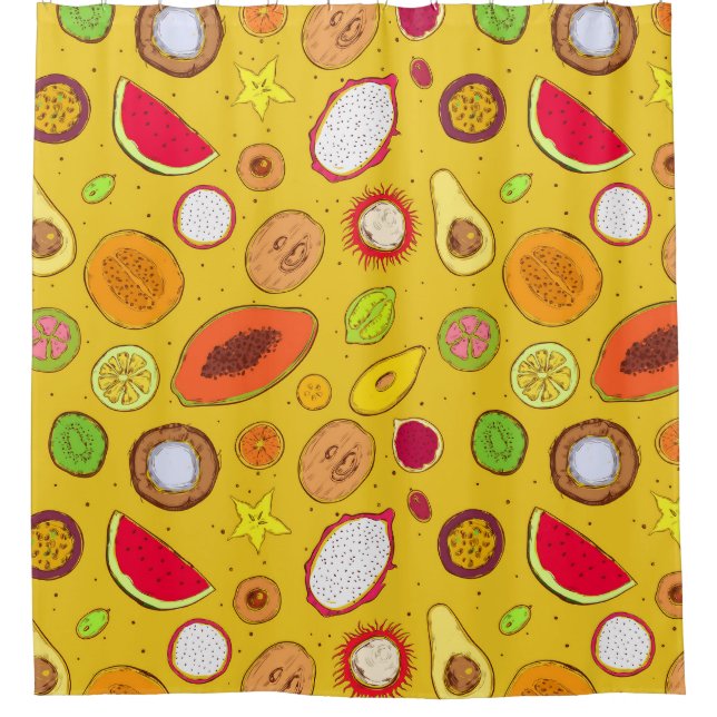 Rideaux De Douche Motif tropical (Devant)