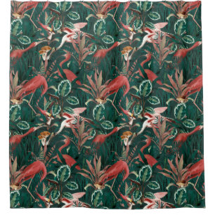 Rideaux De Douche Motif tropical