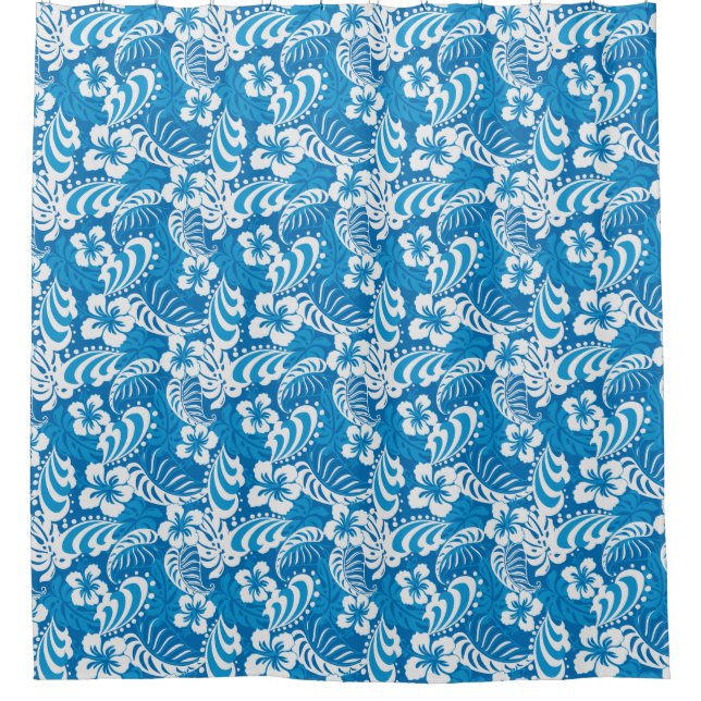 Rideaux De Douche Motif tropical de ketmie (Devant)