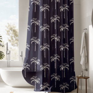 Rideaux De Douche Motif Tropical Palm Tree
