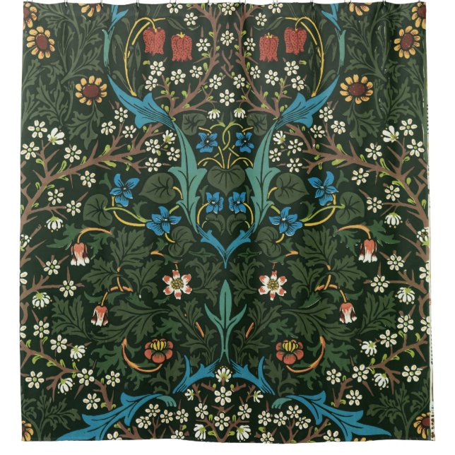 Rideaux De Douche Motif tulipe de William Morris (1834-1896). (Devant)