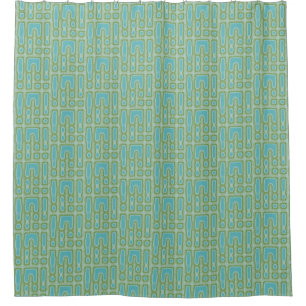 Rideaux De Douche Motif turquoise