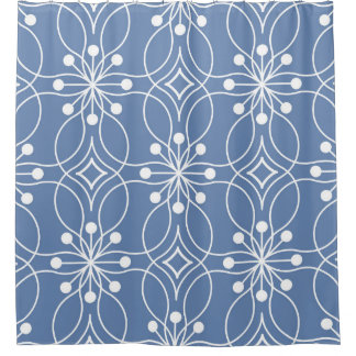 Rideaux De Douche Motif Vintage géométrique Lignes ondulées