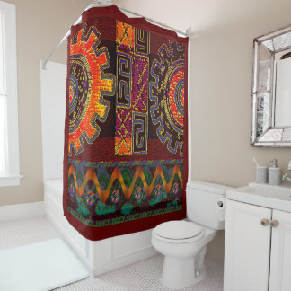 Rideaux De Douche Motifs géométriques Afro