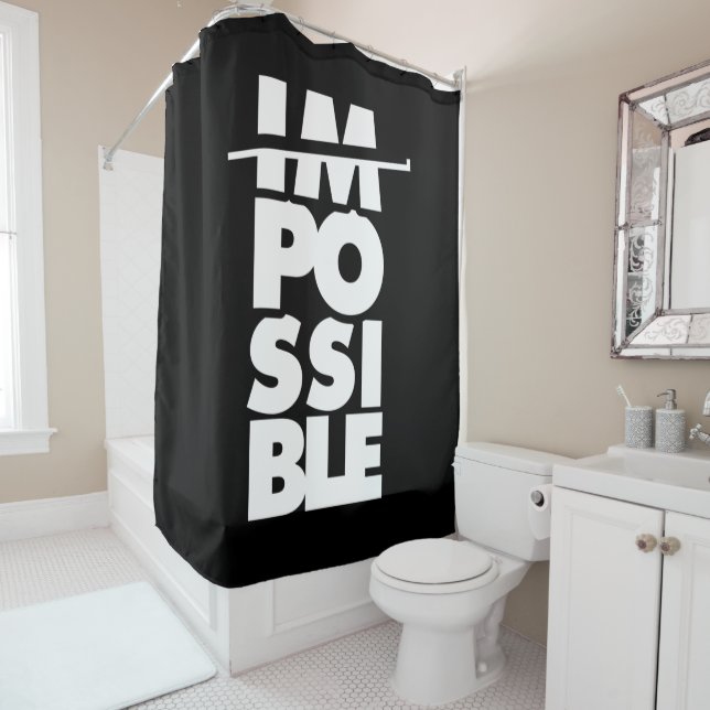 Rideaux De Douche Mots possibles Impossible, motivation (En situation)