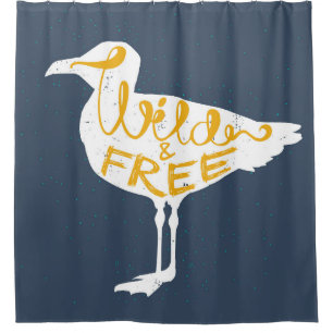 Rideaux De Douche Mouette sauvage et libre
