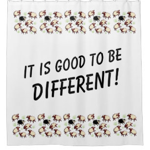 Rideaux De Douche Moutons noirs et autres + votre dos. & idées