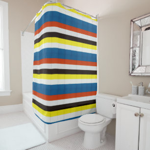 Rideaux De Douche Multicolore strié