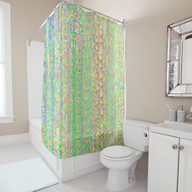 Rideaux De Douche Multicolored Shimmery Shower Curtain (En situation)
