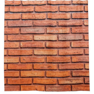Rideaux De Douche Mur brique orange brique mur
