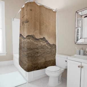 Rideaux De Douche Mur de pierre rustique Napoli 2 - Yin Yang