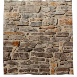 Rideaux De Douche Mur de pierre texture rustique arrière - plan