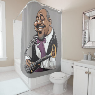 Rideaux De Douche musiciens de jazz