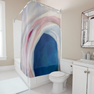 Rideaux De Douche Musique rose et bleu par O'Keeffe