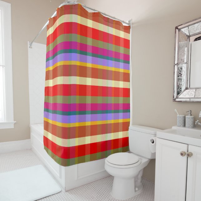 Rideaux De Douche Mystic Plaid MM (En situation)