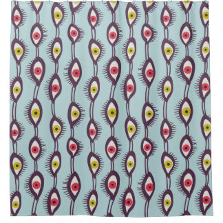Rideaux De Douche Mystical Eyes Motif - Psychedelic Trippy Design
