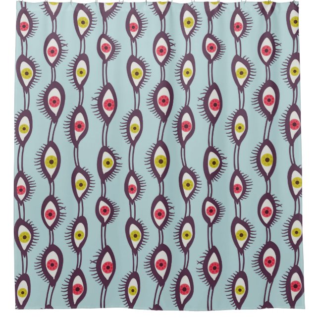 Rideaux De Douche Mystical Eyes Motif - Psychedelic Trippy Design (Devant)