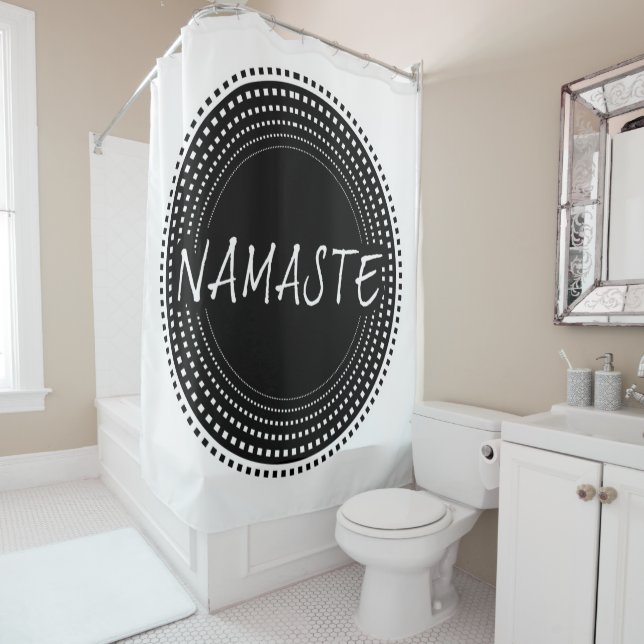 Rideaux De Douche Namaste (En situation)