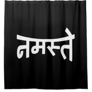 Rideaux De Douche Namaste (न म स् ते) - Script Devanagari