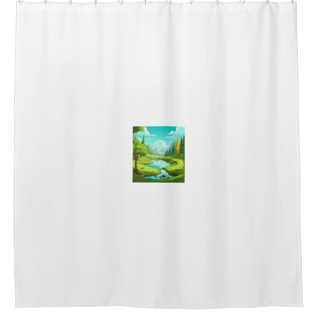 Rideaux De Douche Nature 18. (Devant)