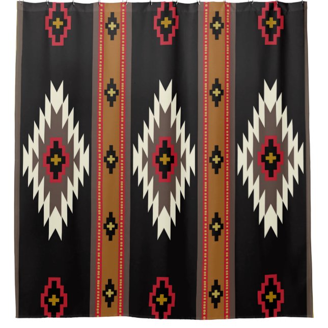 Rideaux De Douche Navajo Design 7 Bandana (Devant)