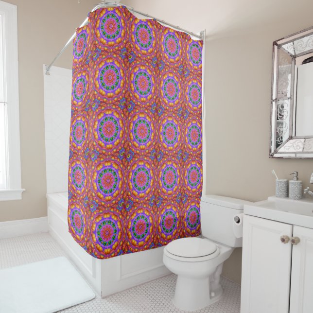 Rideaux De Douche Nax Deceldea Kaleidoscope (En situation)