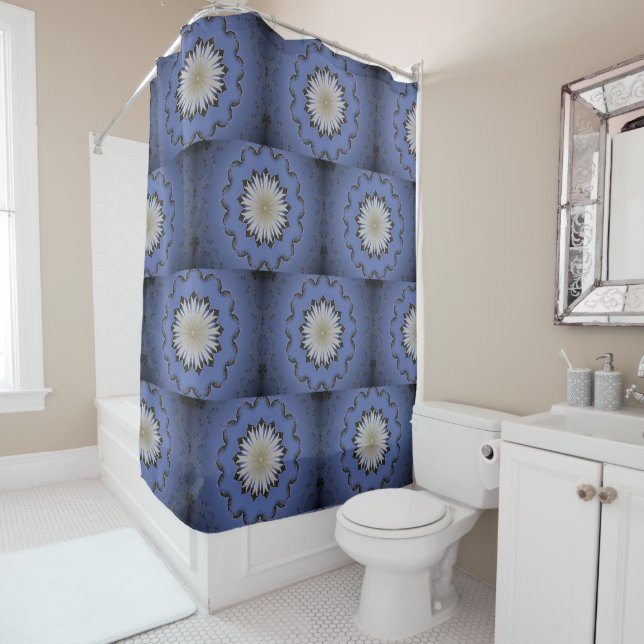 Rideaux De Douche Nénuphar Kaleidoscope (En situation)