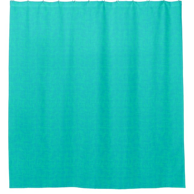 Rideaux De Douche Néon turquoise texturé. (Devant)