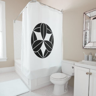Rideaux De Douche Neuf feuilles en bambou