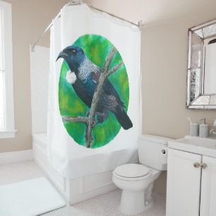Rideaux De Douche New Zealand Tui - Peinture en acrylique