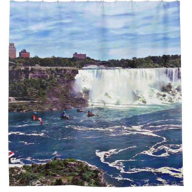Rideaux De Douche Niagara Falls ON - Zipline (Devant)