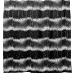 Rideaux De Douche Noir couleur solide insigne d'argent personnalisé