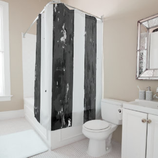 Rideaux De Douche Noir et blanc en relief