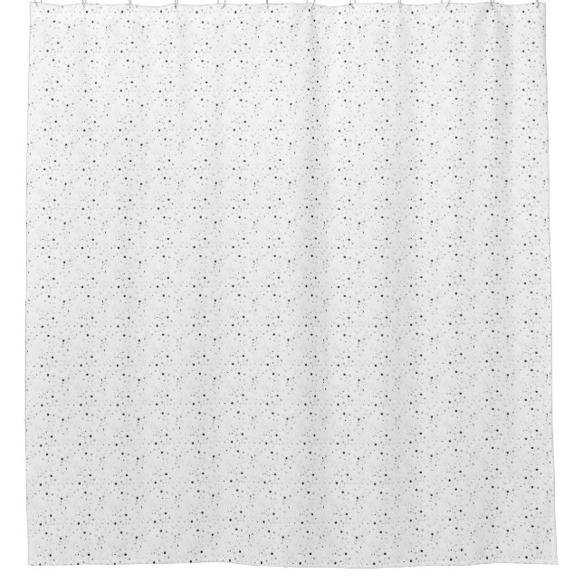 Rideaux De Douche Noir et blanc tacheté (Devant)